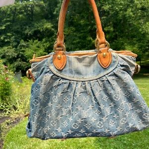 Louis Vuitton Denim Neo Cabby MM Blue